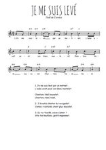 Téléchargez l'arrangement pour piano de la partition de Traditionnel-Je-me-suis-leve en PDF